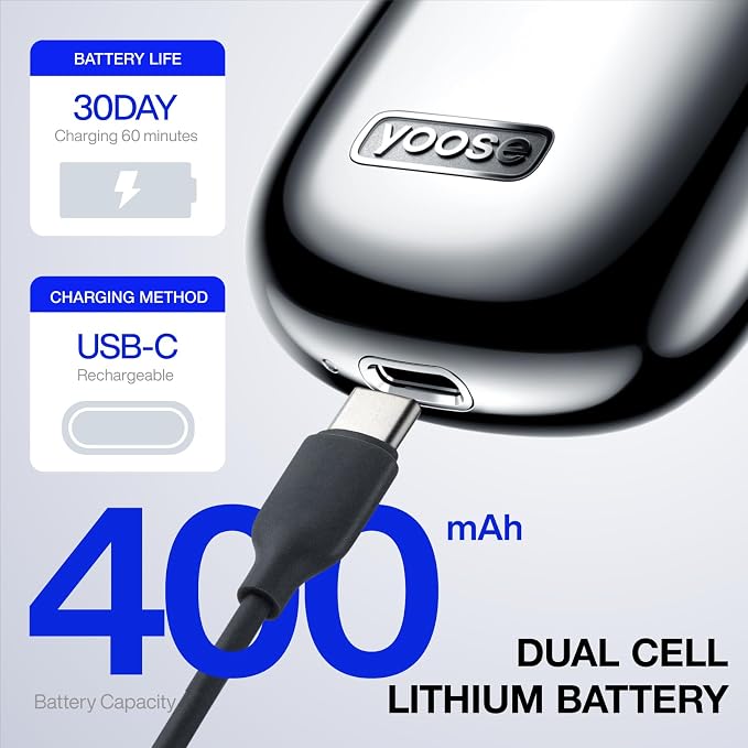 yoose Mini Electric Shaver, Alloy Portable Travel Shavers, Cordless Shaving - Image 6