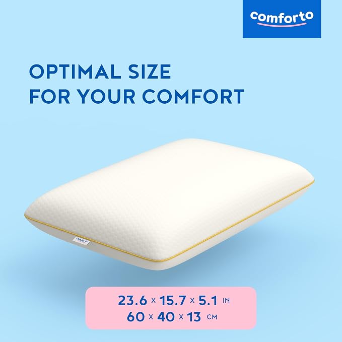 Memory Foam Pillow for Sleeping 23.6x15.7 - Image 2
