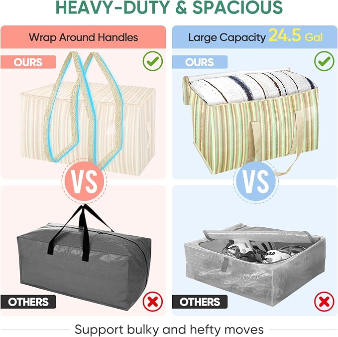 BALEINE 6-Pack Oversized Moving Bags - Image 4