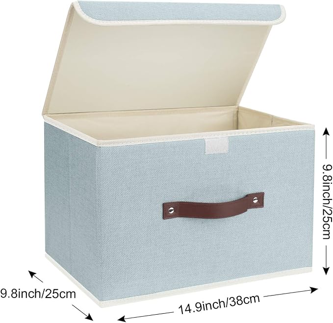 TYEERS Collapsible Storage Boxes, Washable Fabric Storage Bins - Image 2