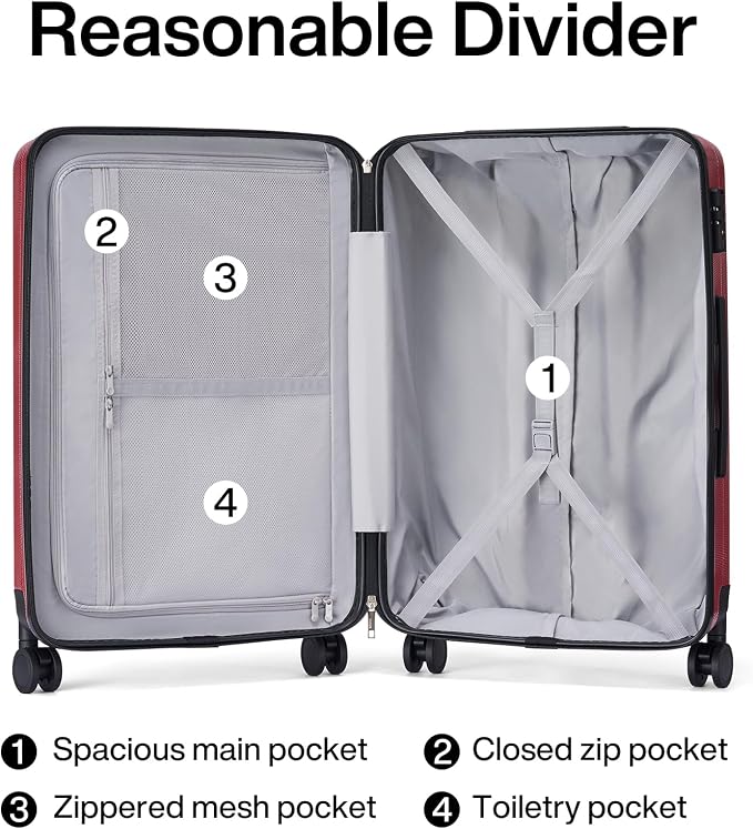 Hanke Luggage Sets 2 piece Carry On Luggage - Image 5