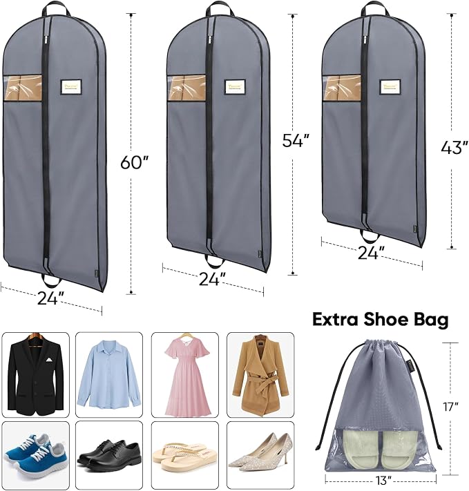 BALEINE 2PK Heavy Duty Garment Bag - Image 2