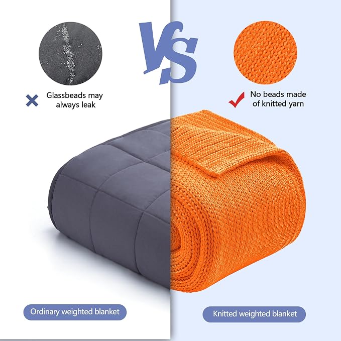 L'AGRATY Knitted Weighted Blanket - Image 4