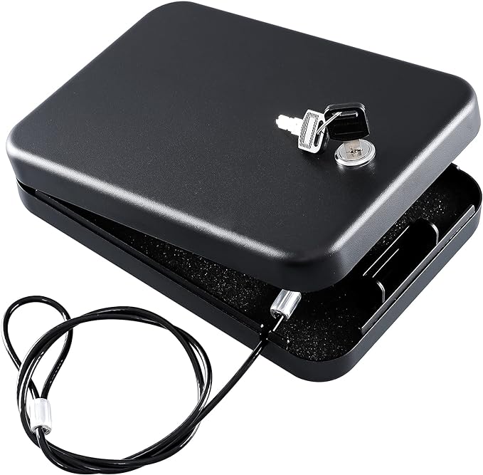 Dalmbox Gun Safe for Pistols Small Handgun Lock Box by Dalmbox