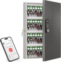 96 Key Lock Box Wall Mount, Smart Key Cabinet One Time Password/APP by DiDiHere