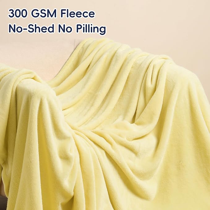 PHF Ultra Soft Fleece Blanket King Size, No Shed No Pilling Luxury Plush Cozy - Image 3