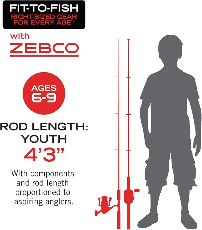 Zebco Wilder Fishing Reel and Rod Combo, Patented No-Tangle Reel, Pre-Spooled - Image 6
