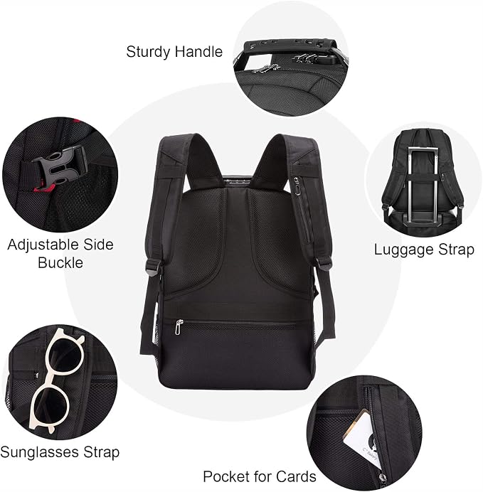 LOVEVOOK Travel Laptop Backpack Waterproof Anti Theft - Image 4