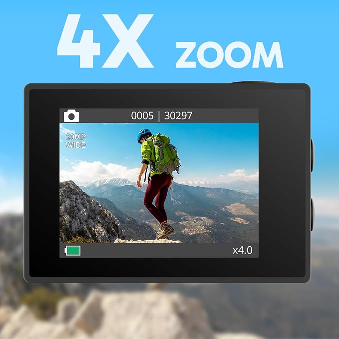 AKASO EK7000 4K30FPS 20MP WiFi Action Camera - Image 6