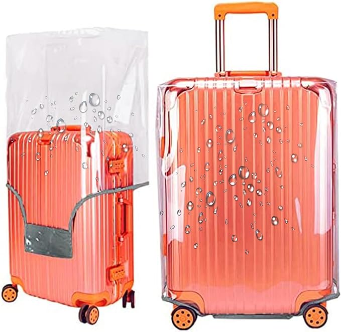 Luggage Cover 28 Inch TSA Approved, Full Clear 3mm Thickness Suitcase Cover by Gigabit