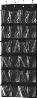 Simple Houseware 24 Pockets Large Clear Pockets Over The Door Hanging Shoe by SimpleHouseware