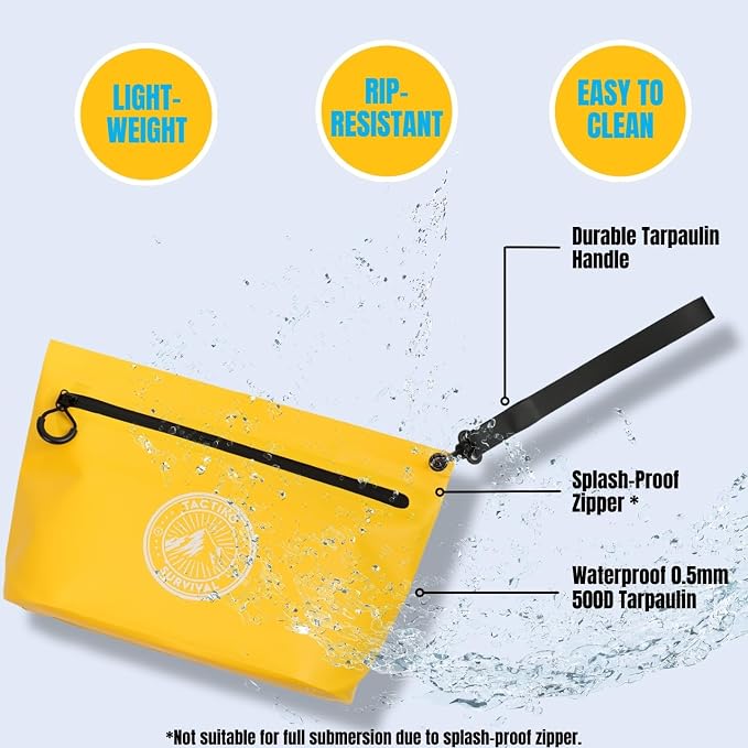 3-Pack Tactiko Heavy-Duty Splash Water Resistant Zipper Pouches - Image 6