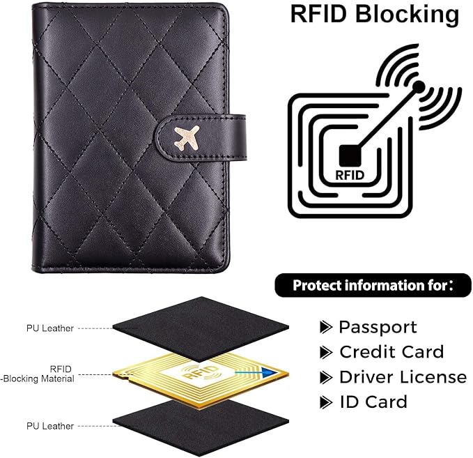 Melsbrinna Premium Leather Passport Holder Covers Case, Waterproof Rfid - Image 3