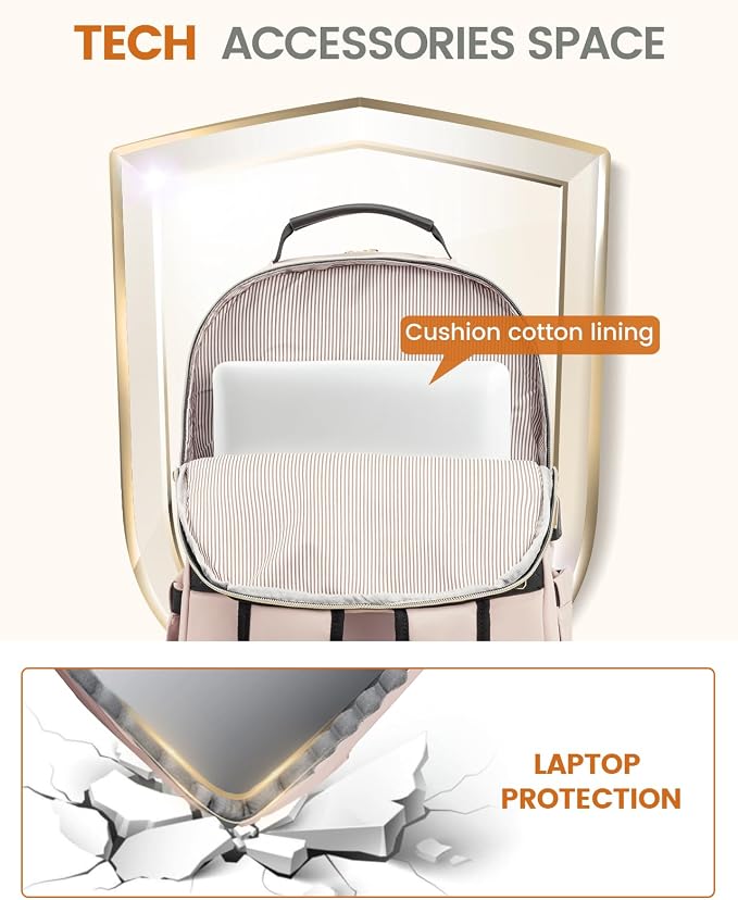 LOVEVOOK Laptop Backpack for Women, Travel Computer Work Bags - Image 7