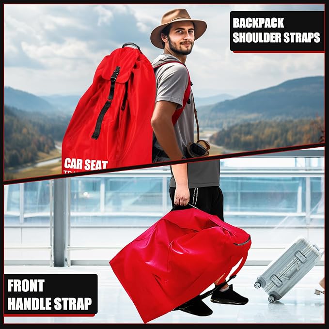 Car Seat Travel Bag for Airplane, Large Car Seat Bags for Air Travel - Image 7