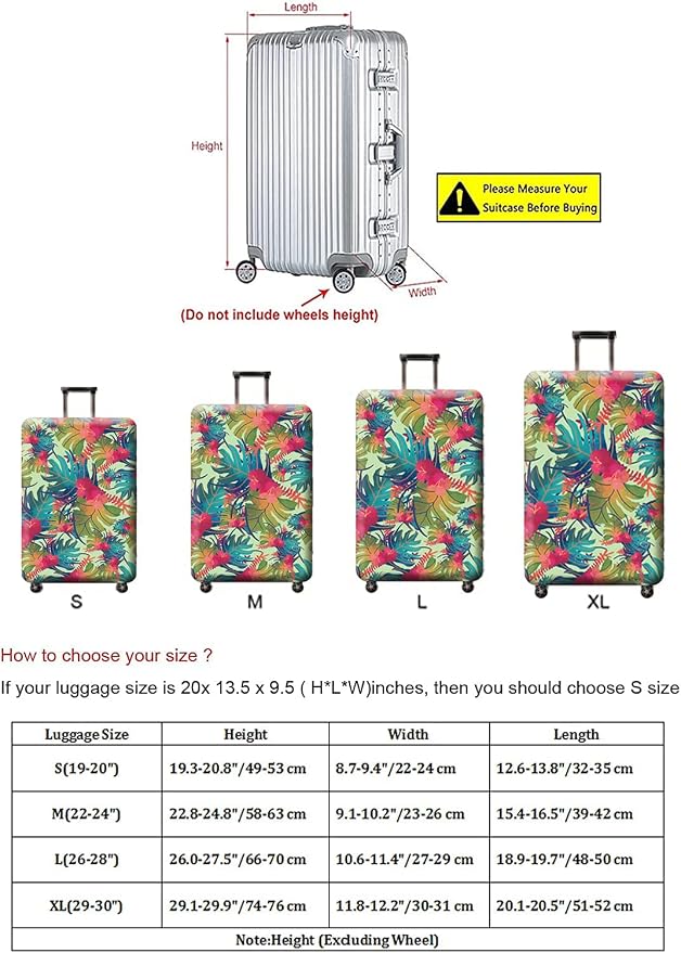 Travel Luggage Cover, Suitcase Protector Bag Fits 22-24 Inch Luggage - Image 5