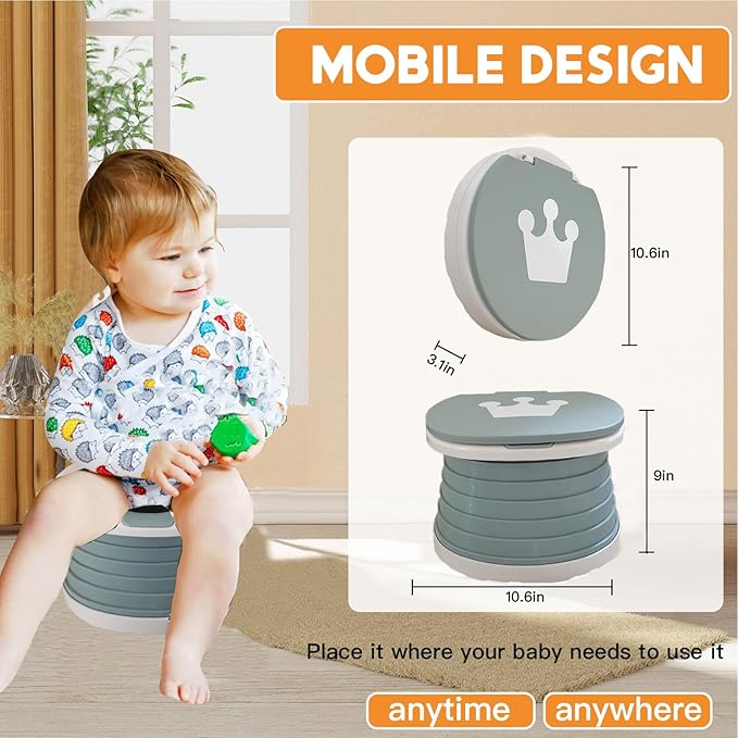 Travel Potty for Toddler, Portable and Foldable Toilet, Apply to Seat Emergency - Image 6
