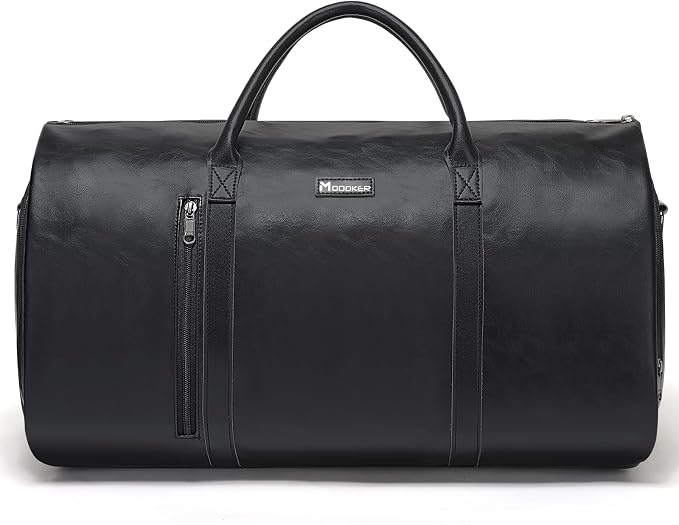 Modoker Convertible Leather Garment Bag, Carry on Garment Bags by Modoker
