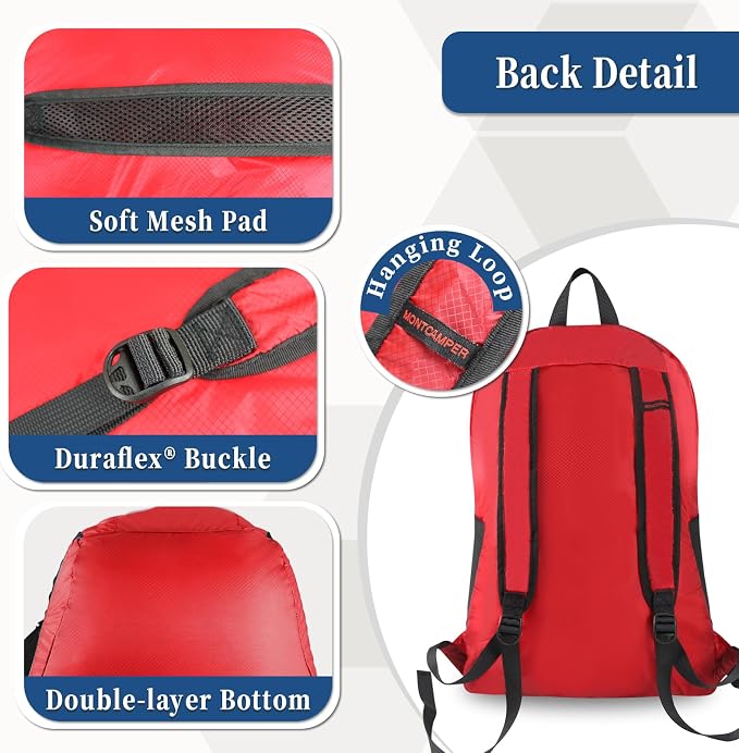 Hiking Daypack - Lightweight & Water-Resistant Portable Backpack - Image 7