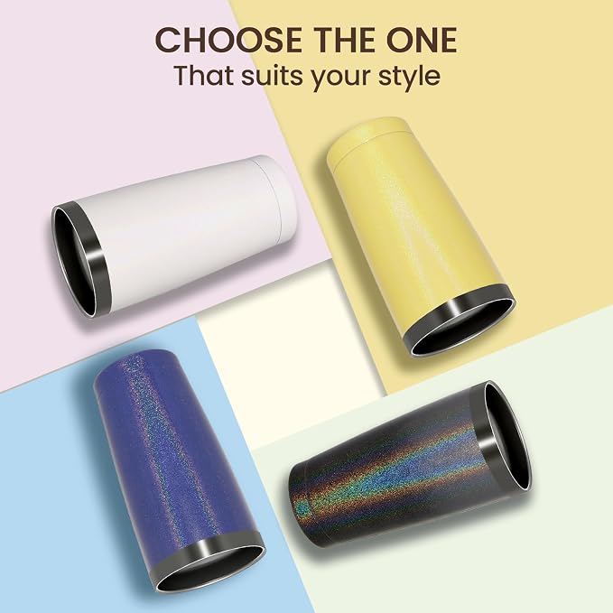 MEWAY 20oz Tumbler 4 Pack Double Wall Vacuum Insulated Travel Glitter Mug Bulk - Image 4
