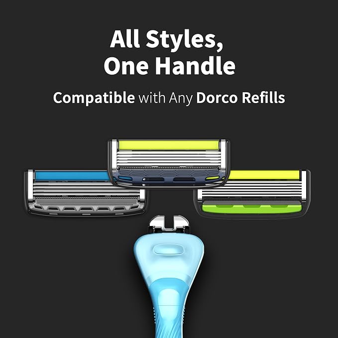 DORCO with Earth Razor with Pace 4 Pro Cartridges • Handle Made from Post - Image 6