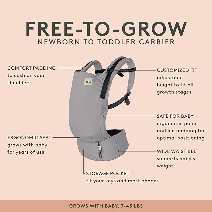 Baby Tula Breathable Mesh Explore Panel Free-to-Grow Baby Carrier - Image 2
