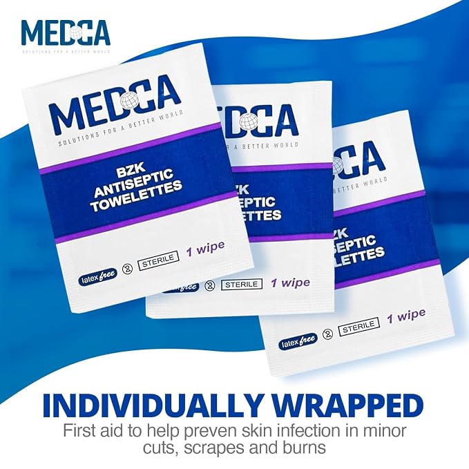 Benzalkonium Chloride Towelletes Hand Wipes – Chloride Swabs Individual BZK - Image 5
