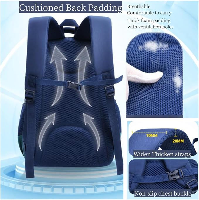 Astronaut-space Kids Backpack for Girls Elementary Middle School Backpack Book - Image 5