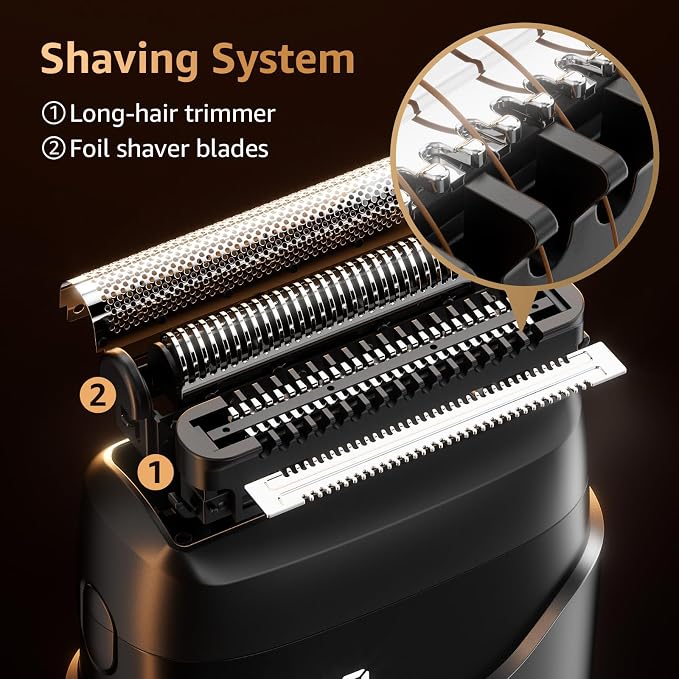 Electric Foil Shavers for Men: Mini Electric Razor for Face - Image 3