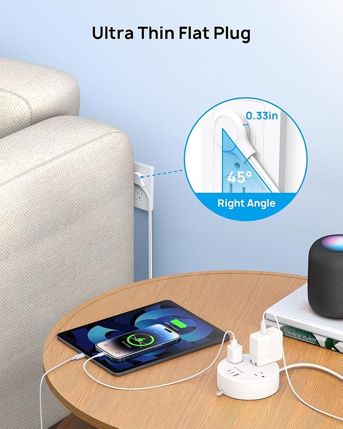TROND Flat Plug Power Strip - Image 4