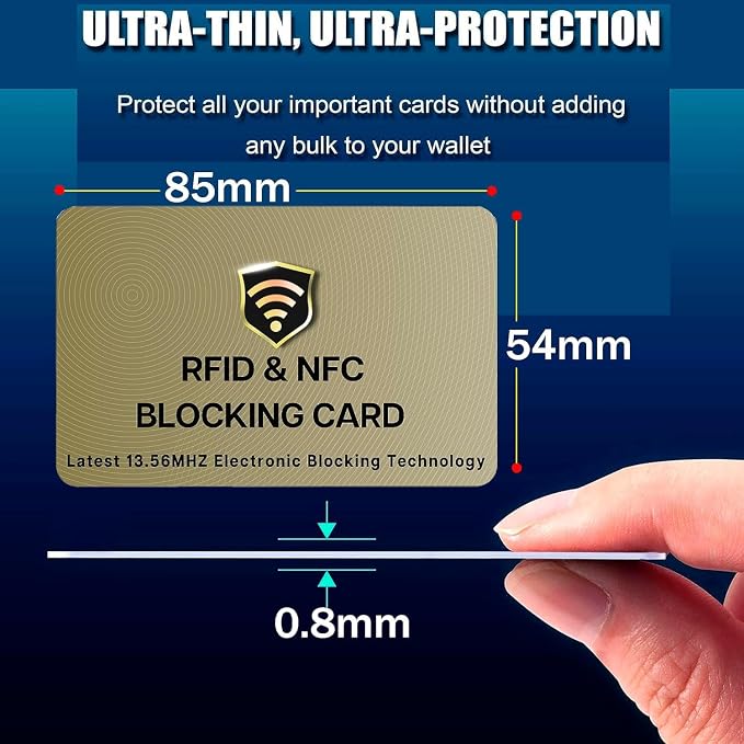 SaiTech IT 20 Pack RFID Cards One Card Protects Entire Wallet Purse - Image 2