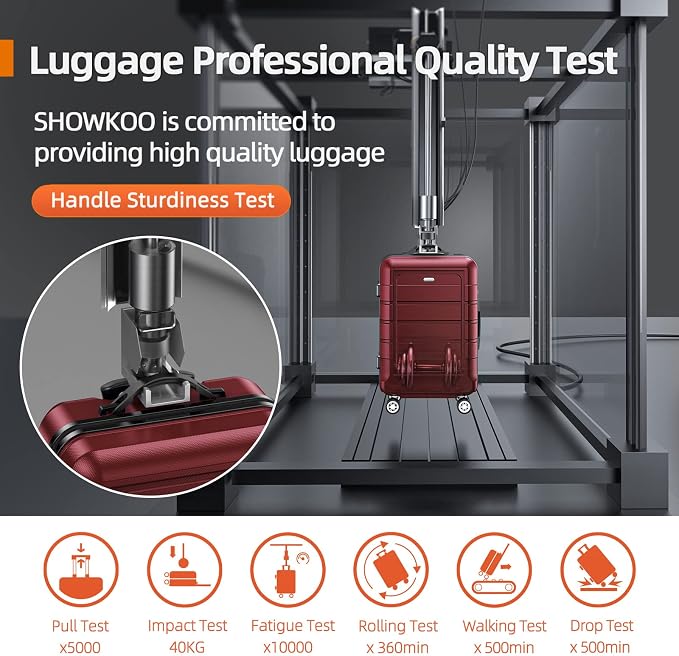 SHOWKOO Luggage Sets Expandable PC+ABS Durable Suitcase Double Wheels TSA Lock - Image 8