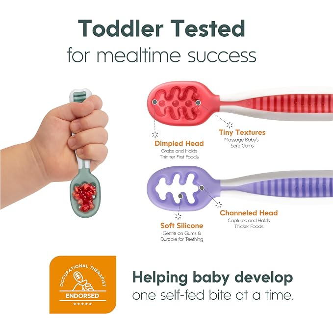 NumNum Baby Spoons Set, Baby Essentials Pre-Spoon GOOtensils - Image 7
