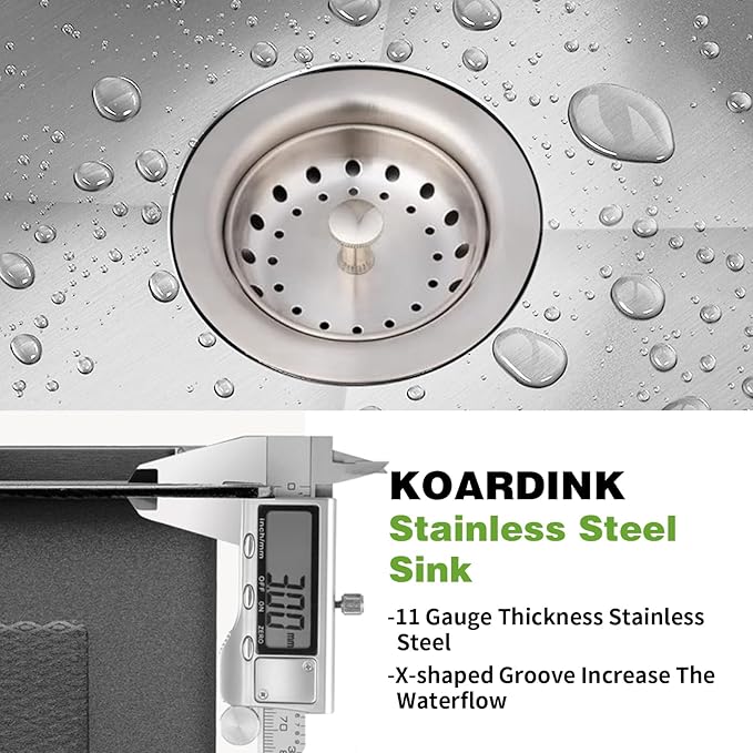 Stainless Steel Drop In 33x22 Inch Kitchen Sink - Image 4