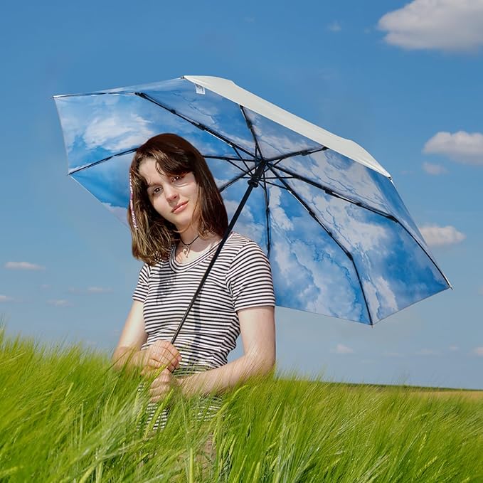 G4Free UPF 50+ UV Protection Large Travel Umbrella 42/46 Inch Auto Open Close - Image 5
