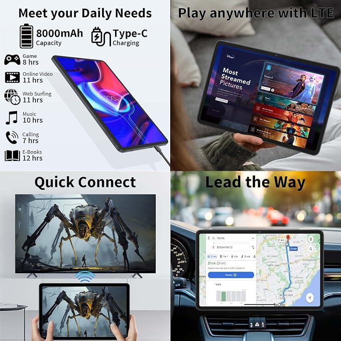 2025 Upgraded Android 15 Tablet, 12 inch Android Tablet - Image 7