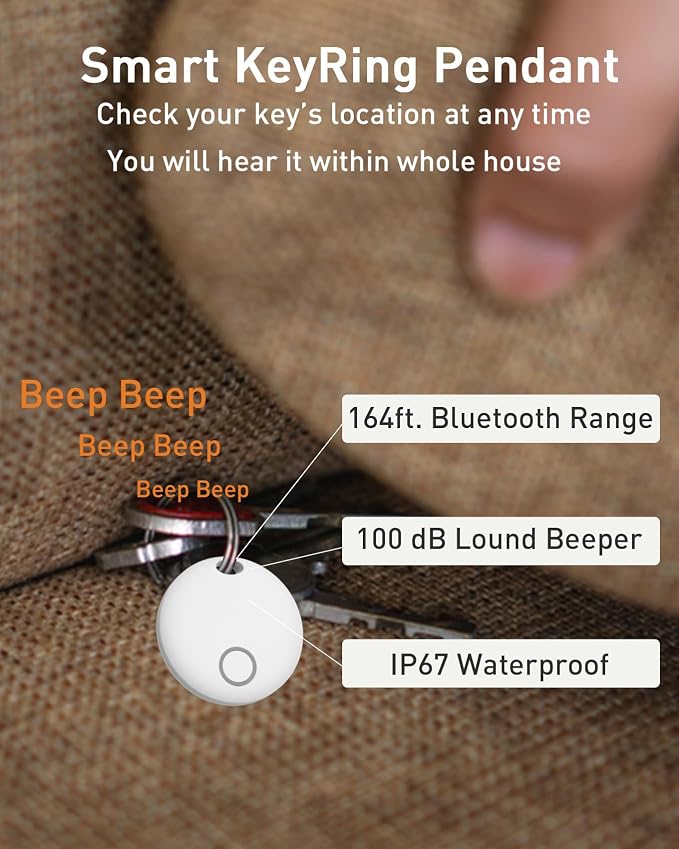 Air Tracker Tags-4 Pack, Smart Bluetooth Tracker, Compatible - Image 7
