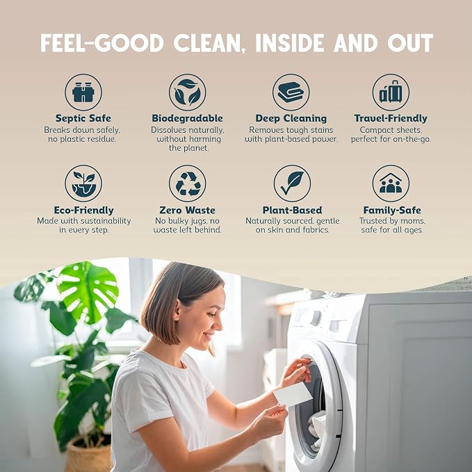 Laundry Detergent Sheets – Travel-Friendly, HE & Standard Washer Safe, - Image 7