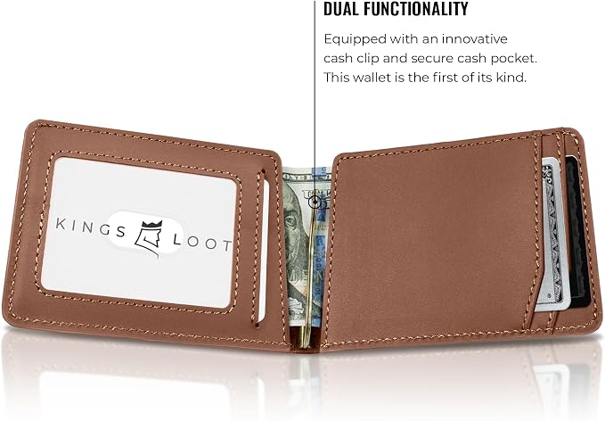 Kings Loot Wallet for Men | Minimalist Slim RFID Blocking Leather Design - Image 4
