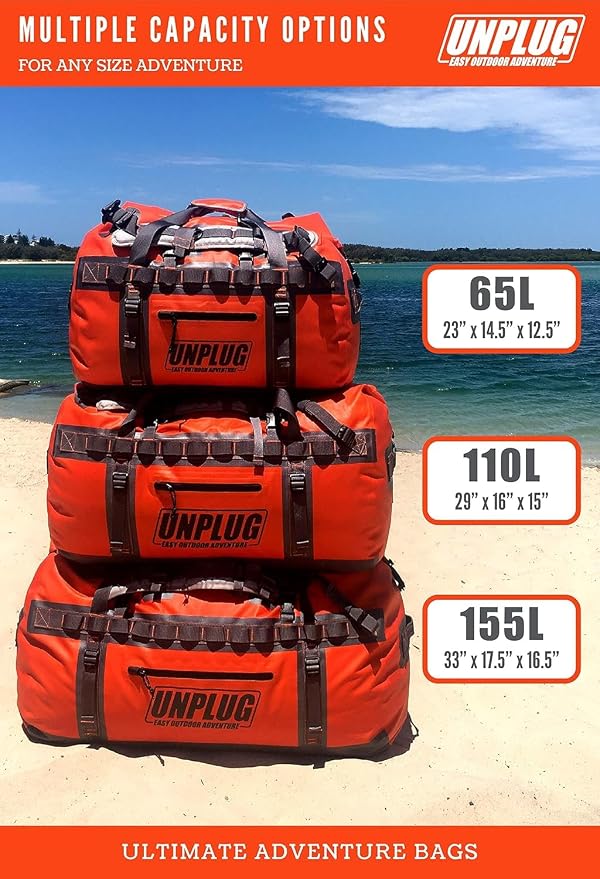 UNPLUG Ultimate Adventure Bag | 1680D Heavy Duty Waterproof Bag | Large Travel - Image 5