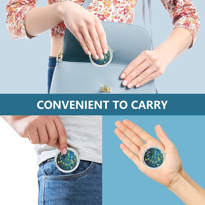 Pill Box 3 Compartment Small Pill Case, Portable - Image 6