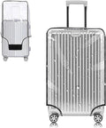 Yotako Clear PVC Suitcase Cover Protectors 24 Inch Luggage Cover by YOTAKO