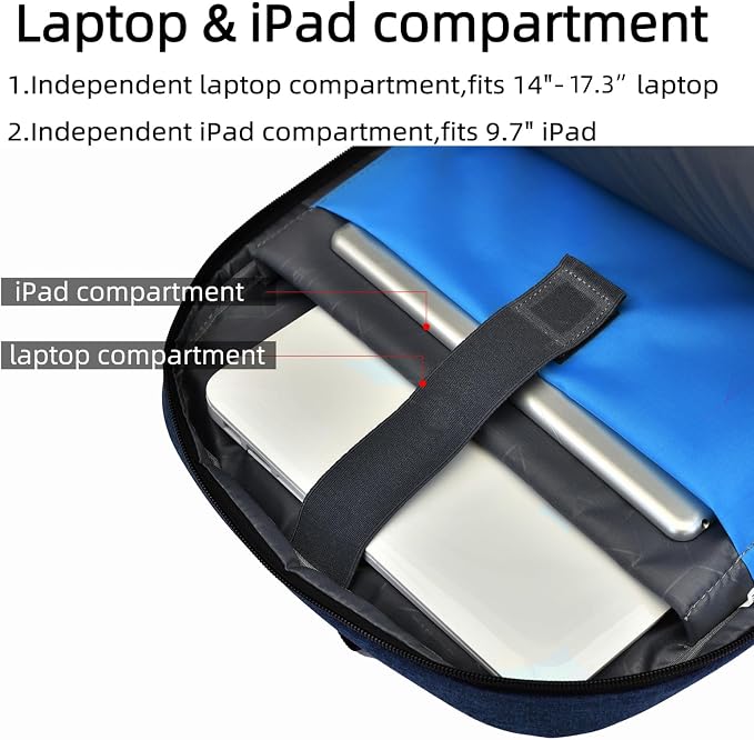 DUSLANG 17 Inch Laptop Backpack - Image 4