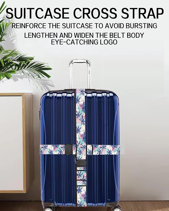 Luggage Straps for Suitcases, Adjustable Travel Belt, Durable Wide Luggage Strap - Image 4