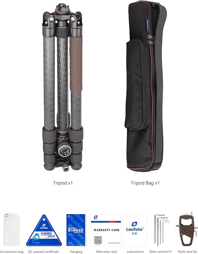 Compact Carbon Fiber Travel Camera Tripod - Image 7