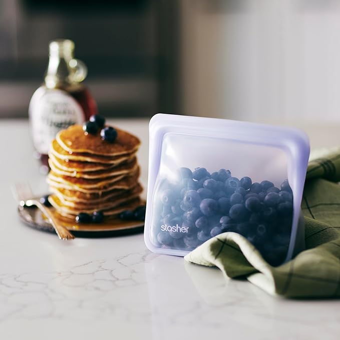 Stasher Premium Silicone Reusable Food Storage Bags, Lunch Bag, Travel - Image 2