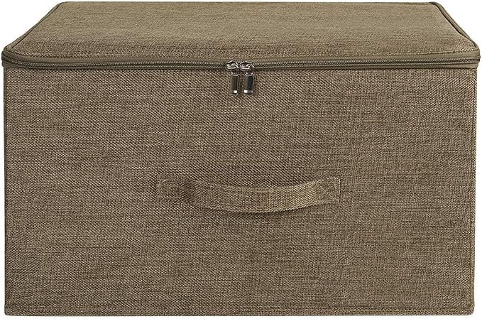 ANMINY 2PCS Storage Bins with Zipper Lids 36 Qt Lidded Fabric Storage Boxes - Image 2