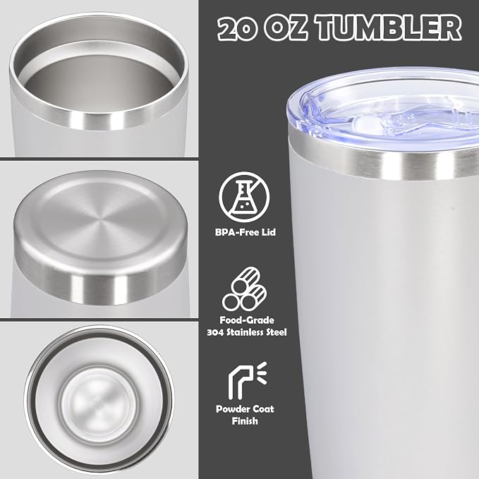 20oz Tumbler Stainless Steel Tumbler Cup - Image 3