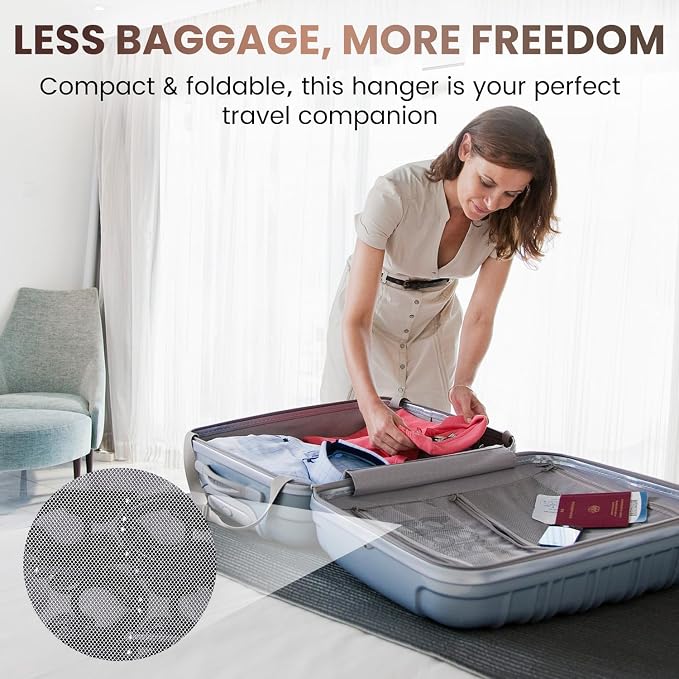 10 Pack Foldable Travel Hangers - Image 6