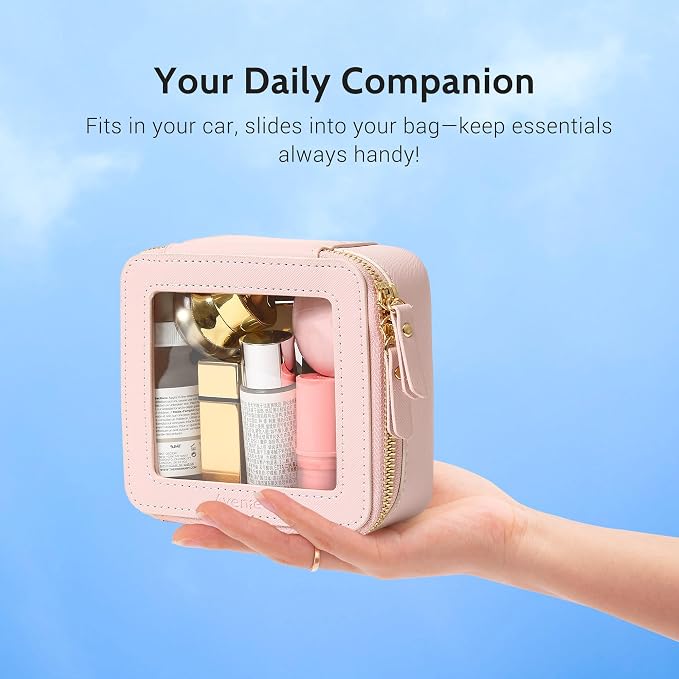 Aveniee Mini Clear Makeup Bag, Small Cosmetic Bags Travel Toiletry Pouch - Image 6